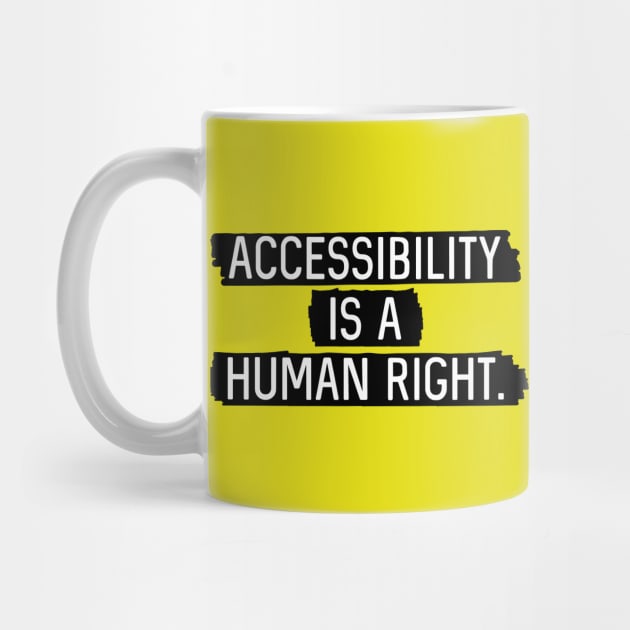 Black BG: Accessibility is a human right. by Bri the Bearded Spoonie Babe